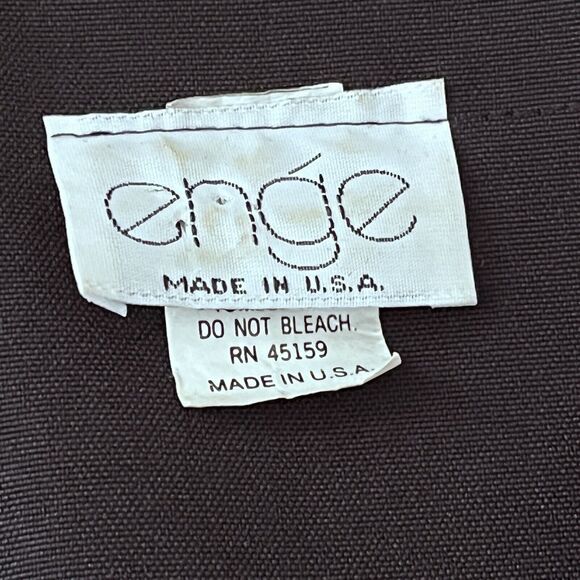 Enge Double Breasted Midi Dress SZ 24 Black Office Lapel Professional Elegant - Picture 7 of 10